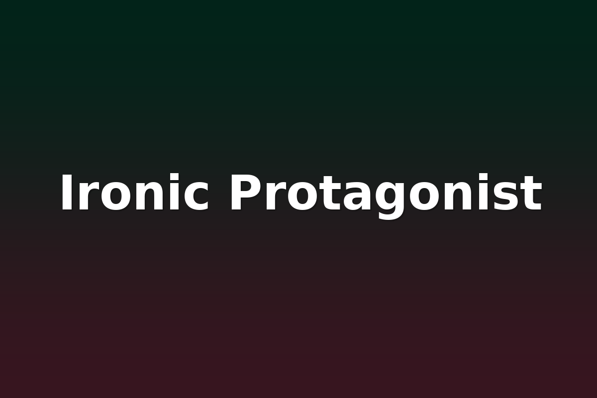 Ironic Protagonist