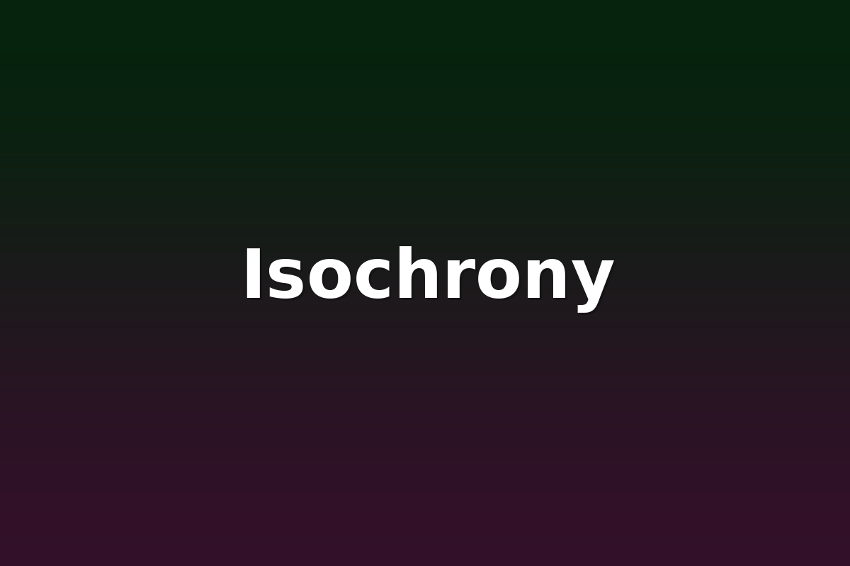 Isochrony