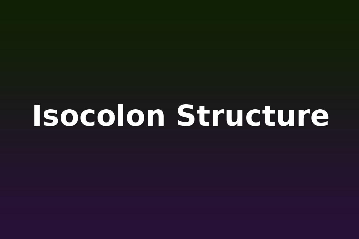 Isocolon Structure