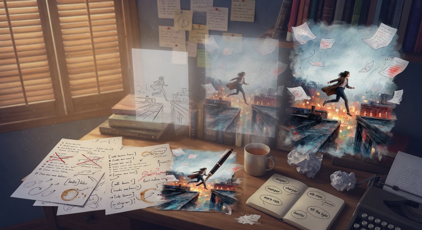 Iterative Prompts for Turning Messy Outlines into Dynamic Scenes