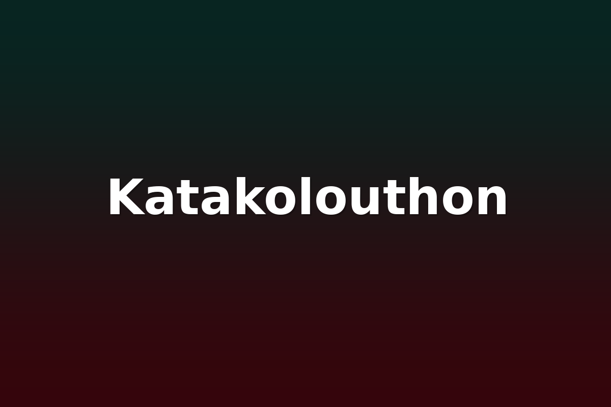 Katakolouthon