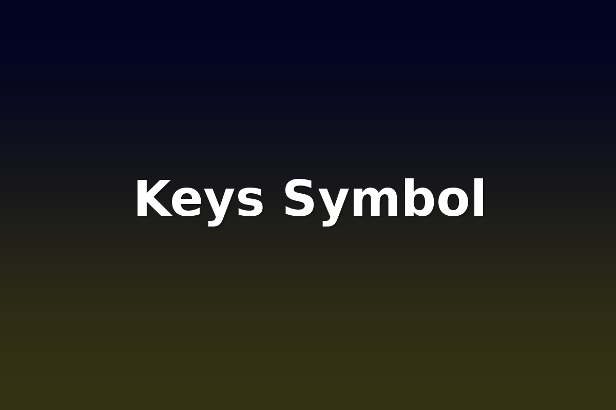 Keys Symbol