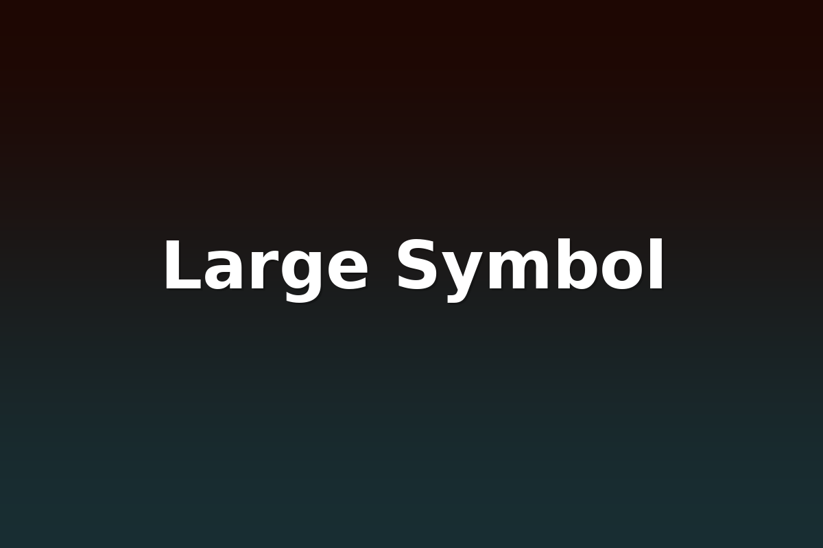 Large Symbol