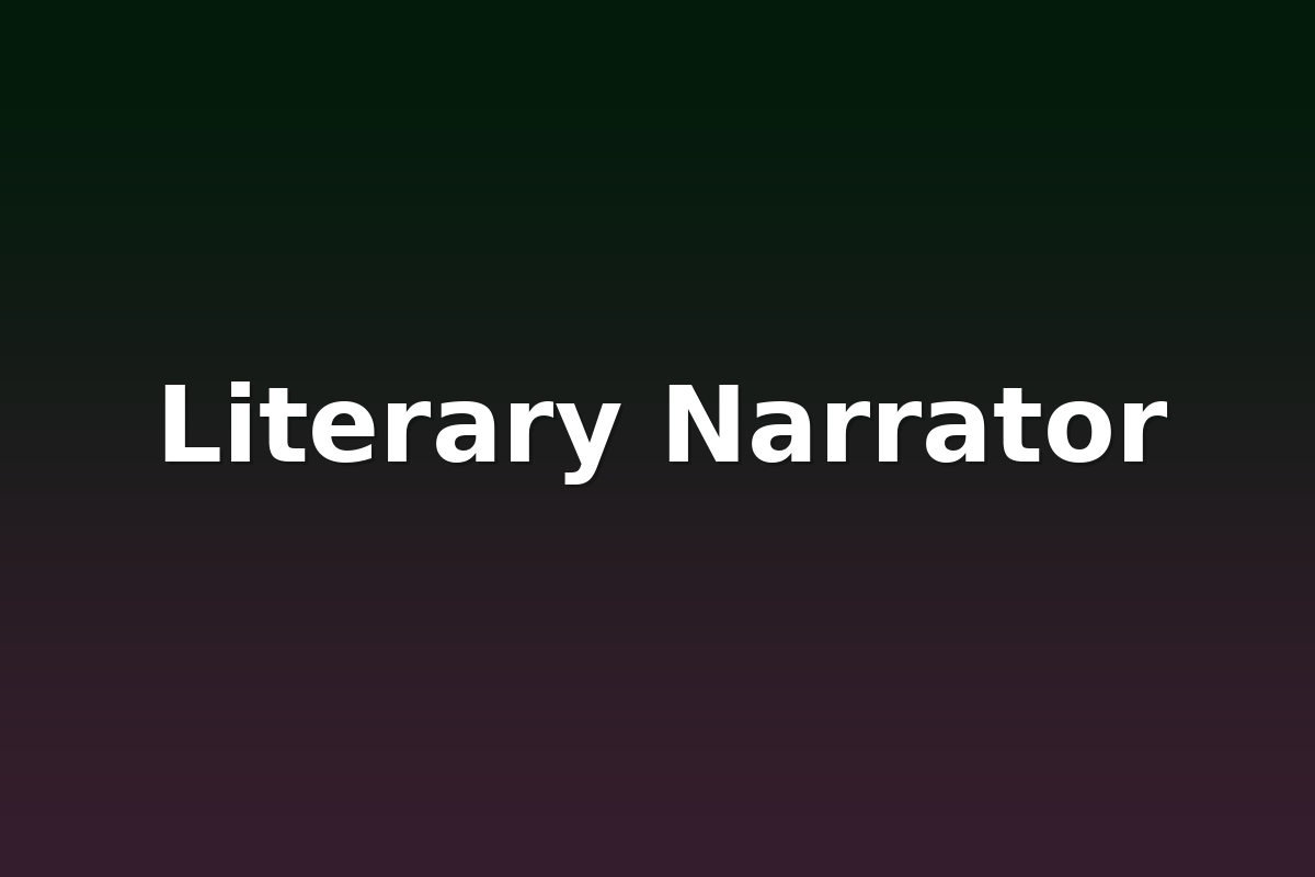 Literary Narrator