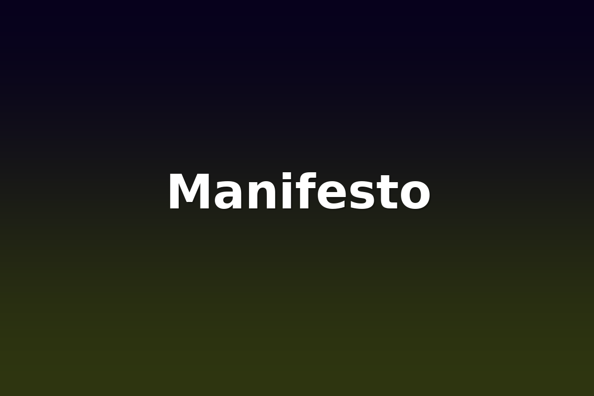 Manifesto