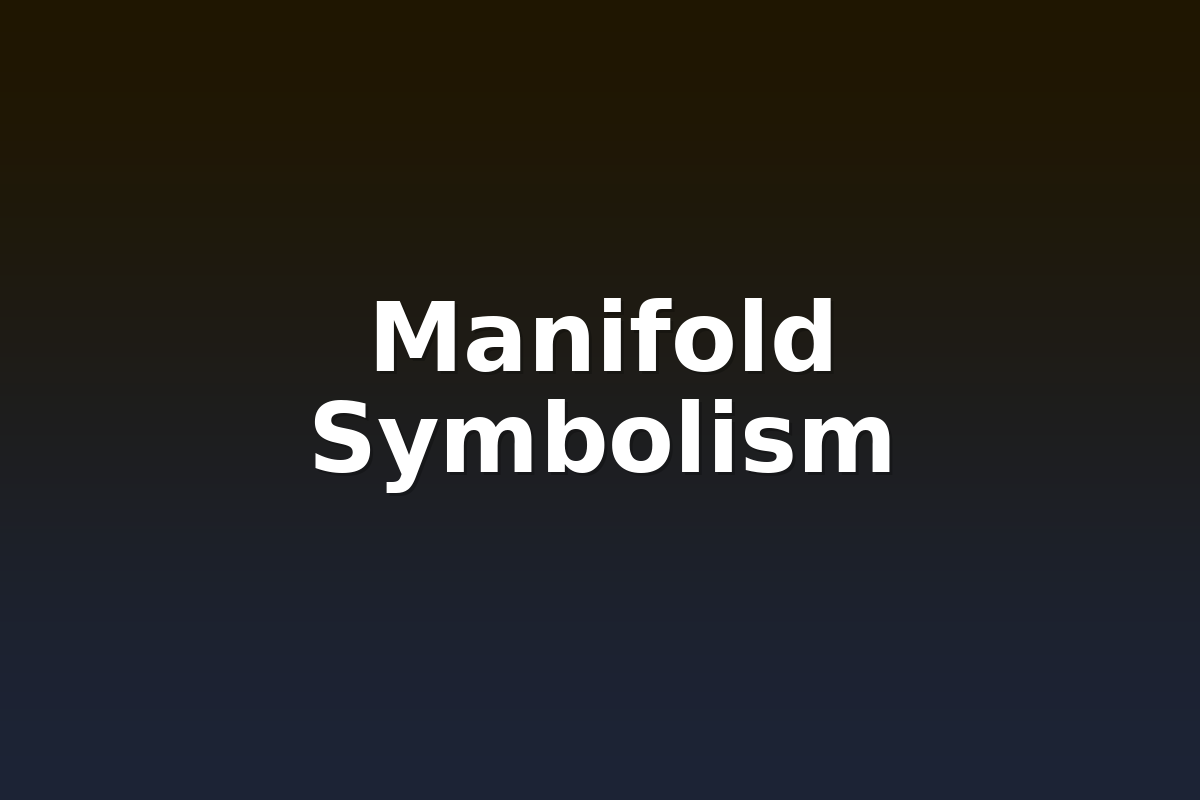 Manifold Symbolism