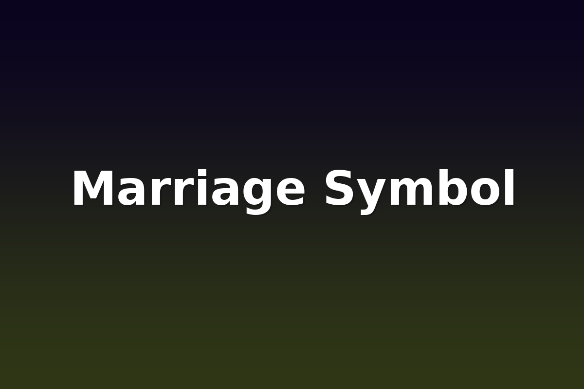 Marriage Symbol