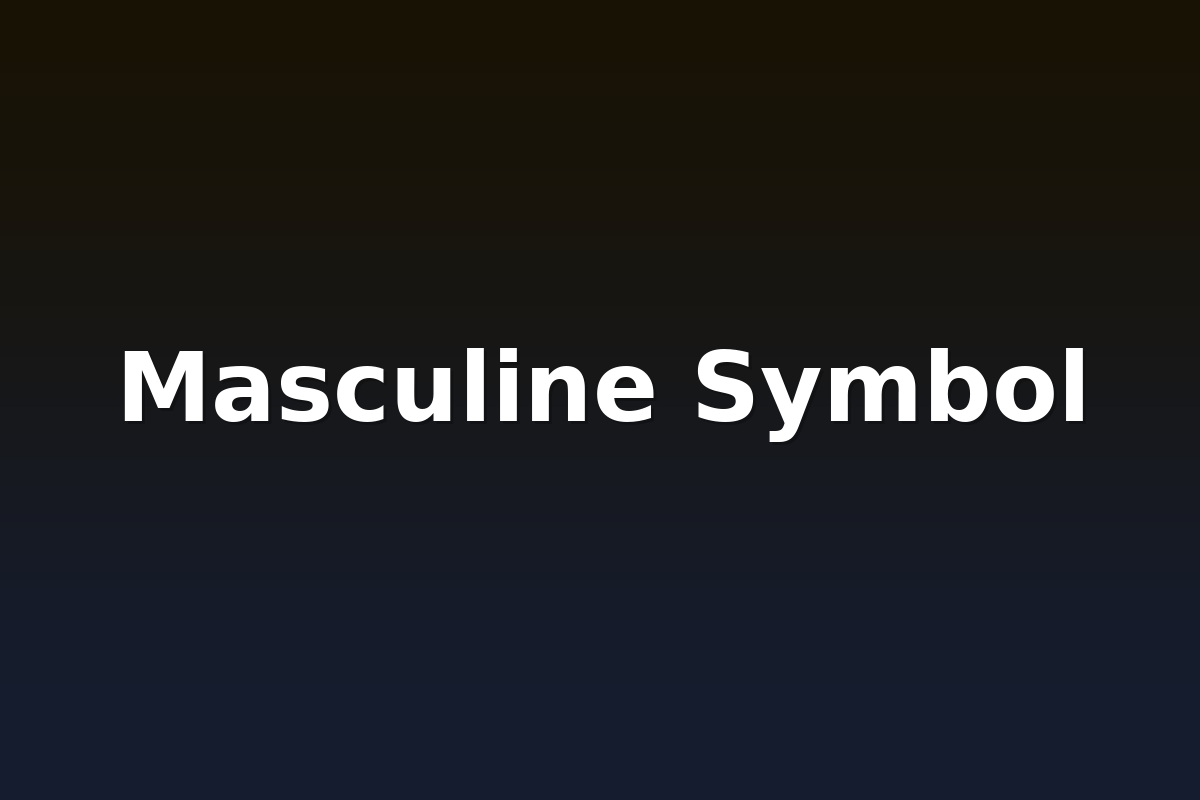 Masculine Symbol