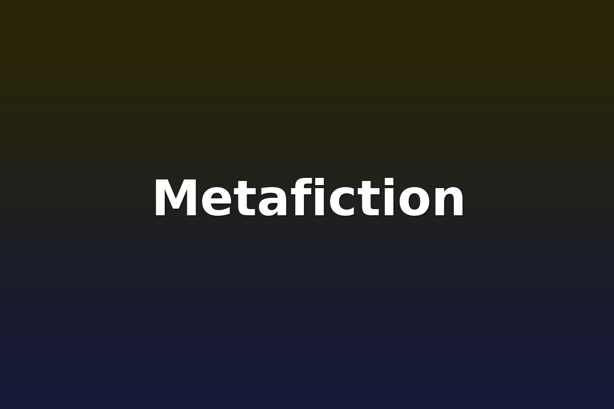 Metafiction