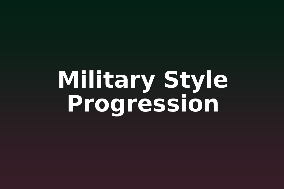 Military Style Progression