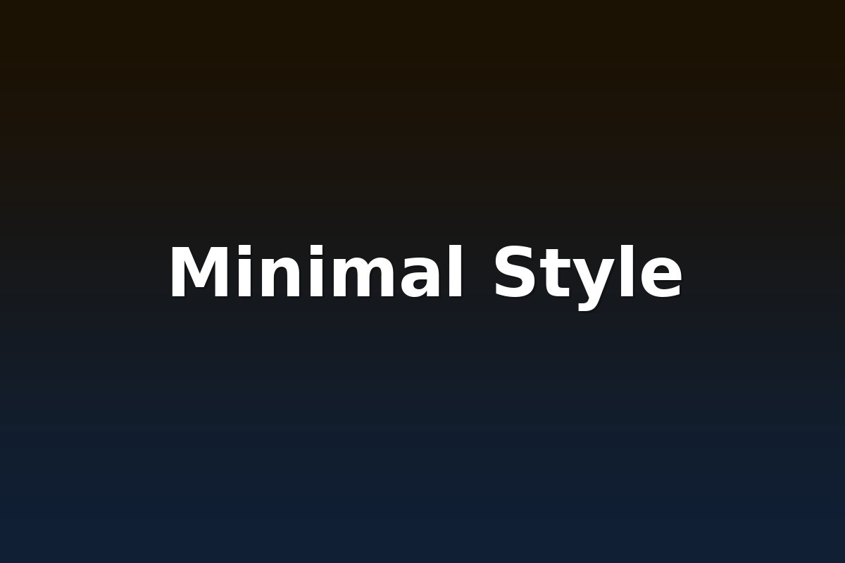 Minimal Style