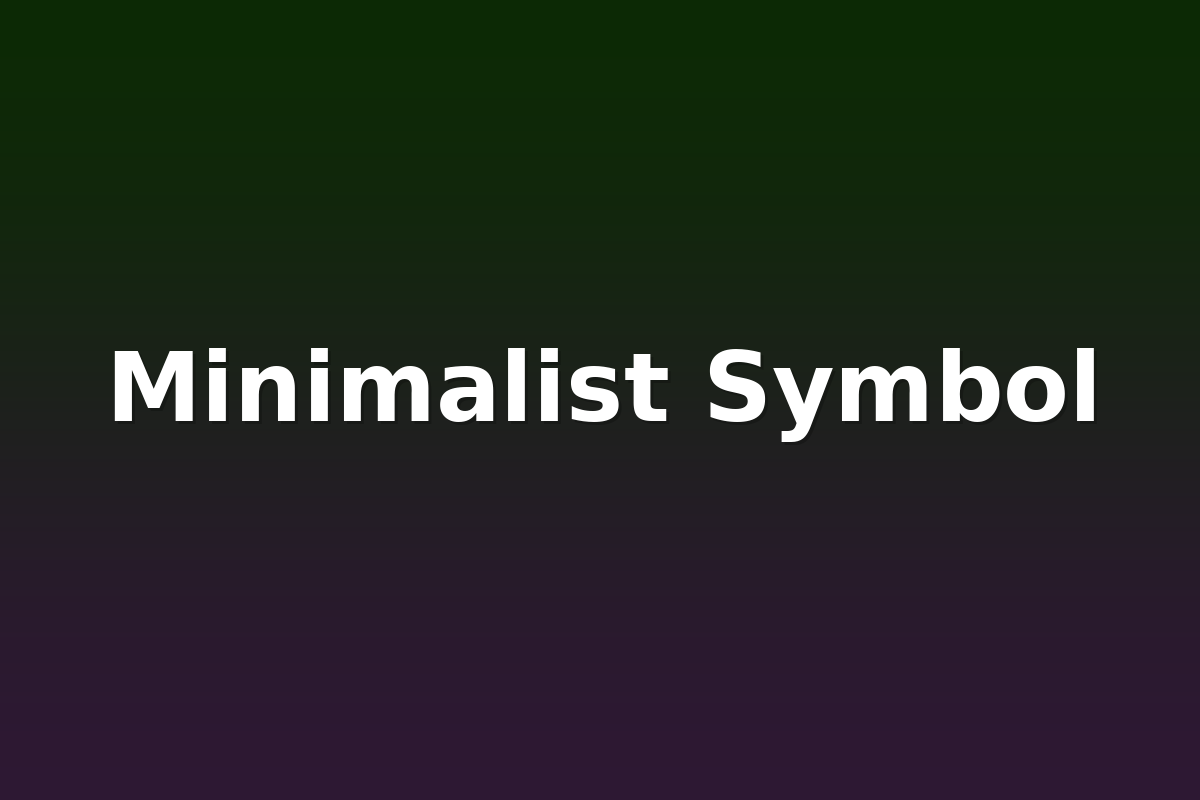 Minimalist Symbol