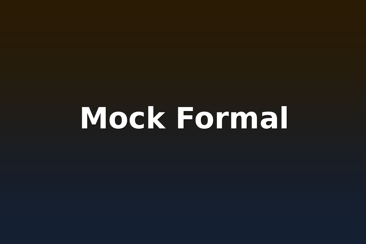 Mock Formal