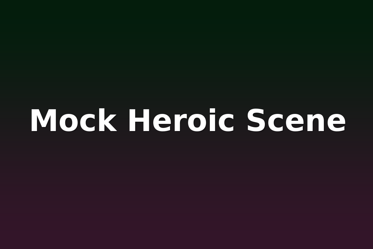 Mock Heroic Scene