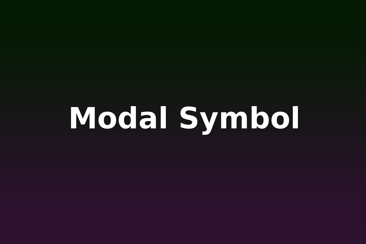 Modal Symbol