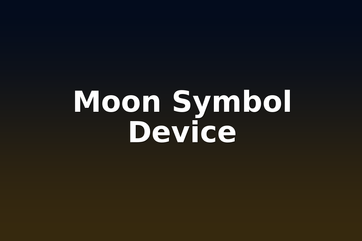 Moon Symbol Device
