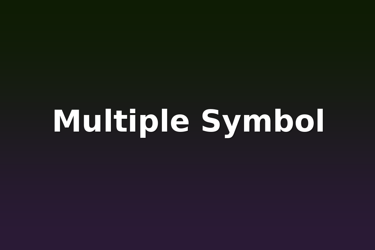 Multiple Symbol