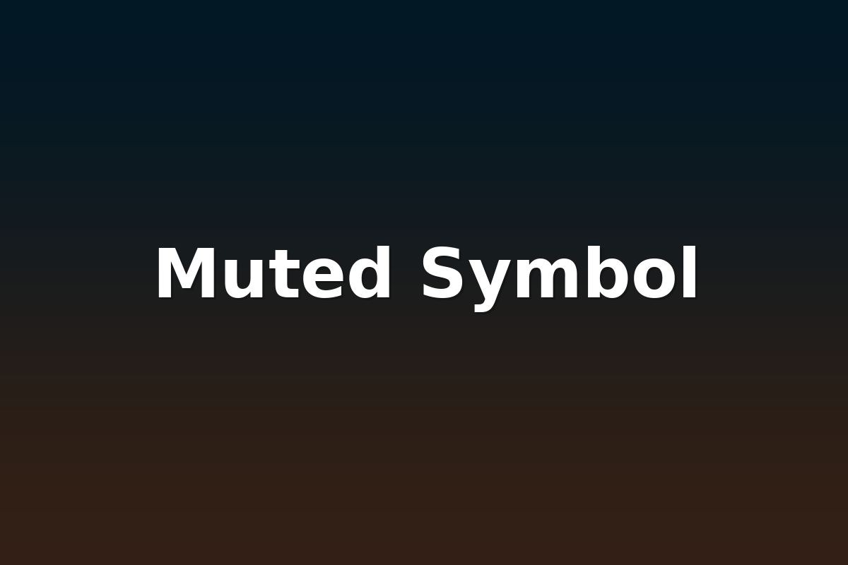 Muted Symbol