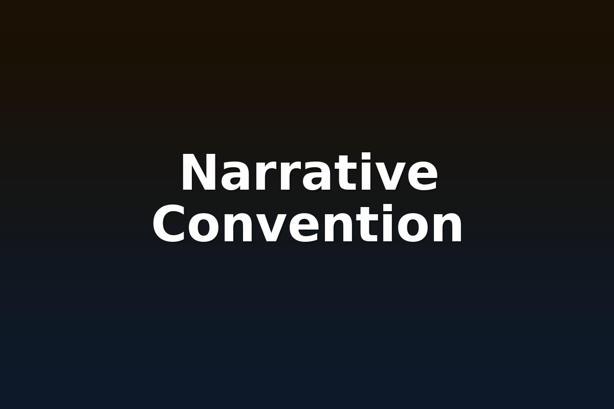 Narrative Convention