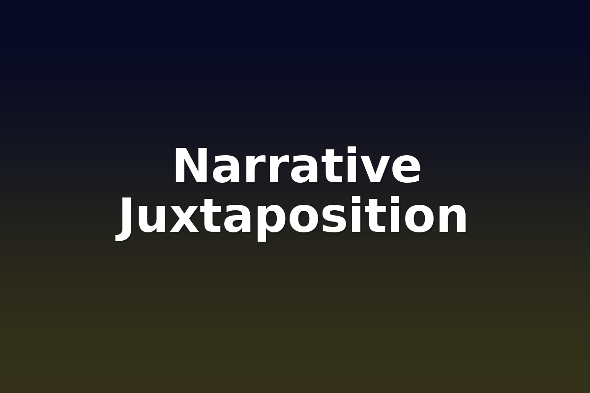 Narrative Juxtaposition