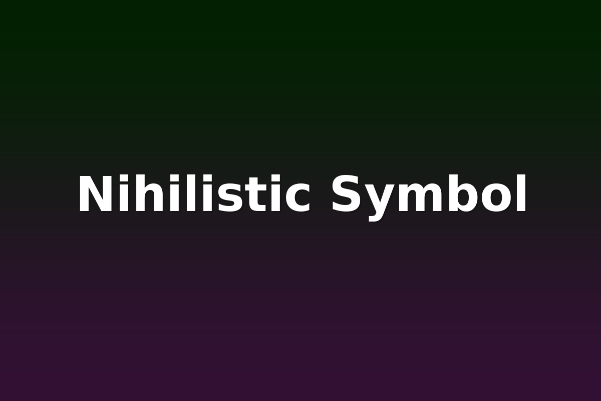Nihilistic Symbol