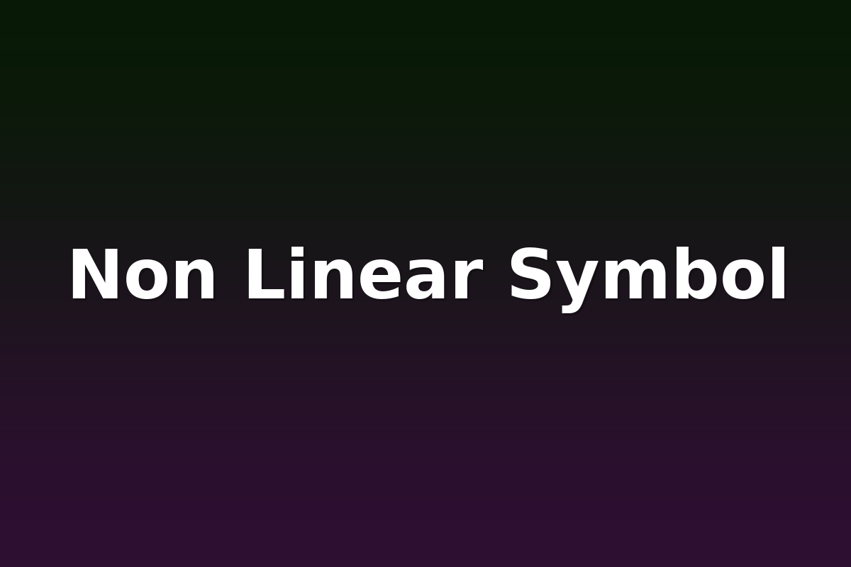 Non Linear Symbol