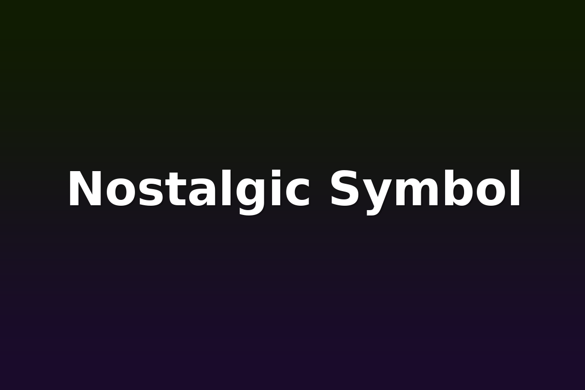 Nostalgic Symbol