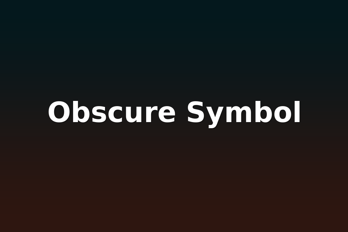 Obscure Symbol