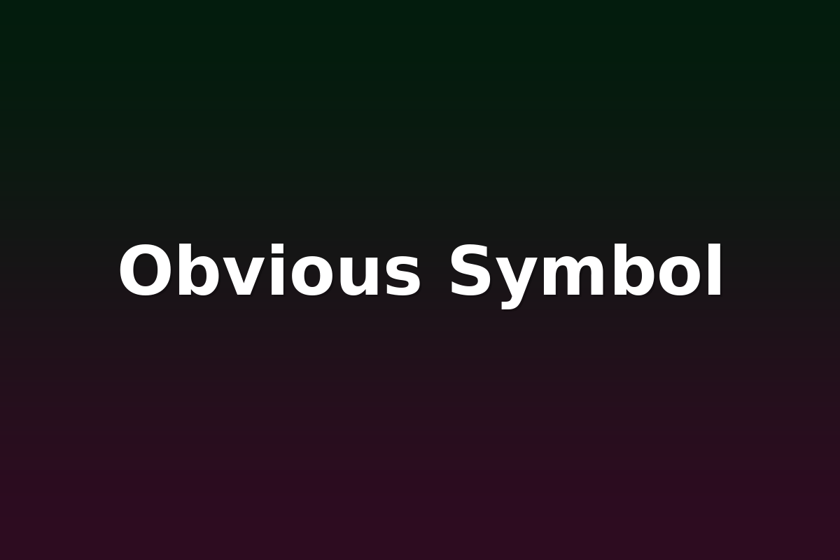 Obvious Symbol