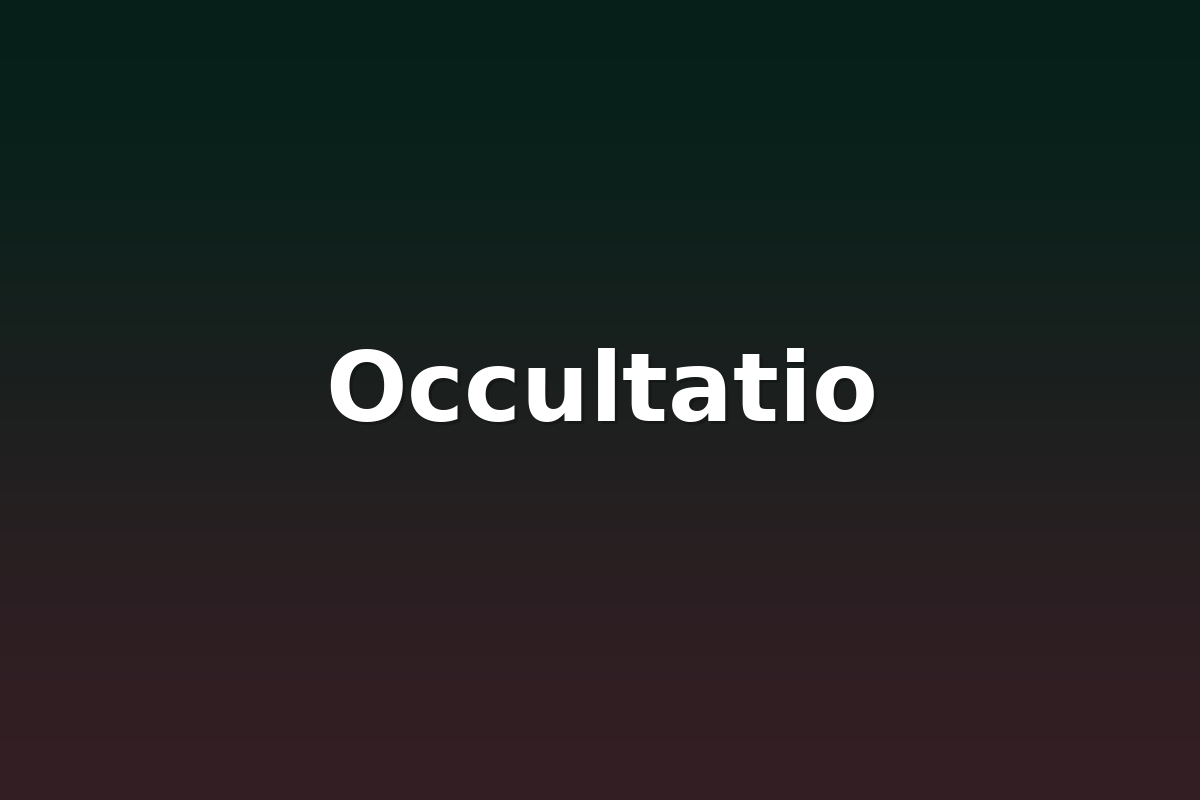 Occultatio