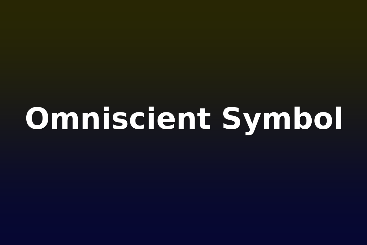 Omniscient Symbol