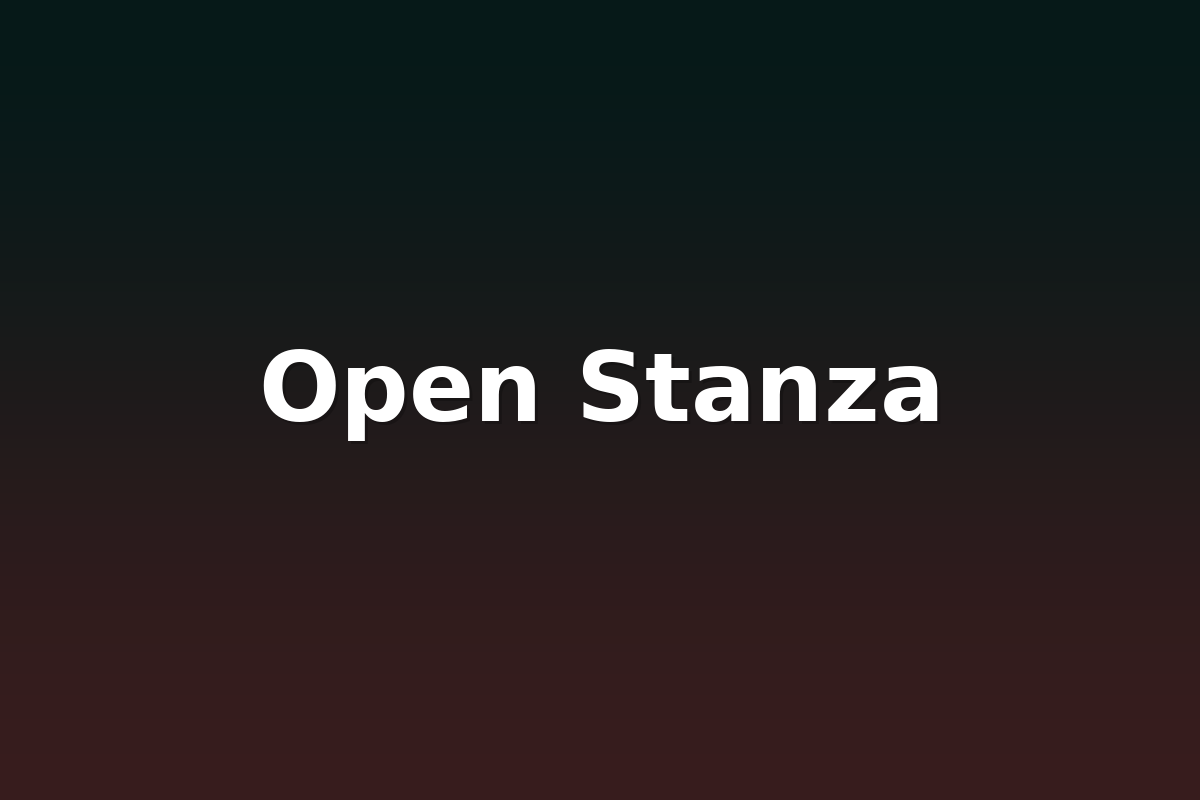Open Stanza