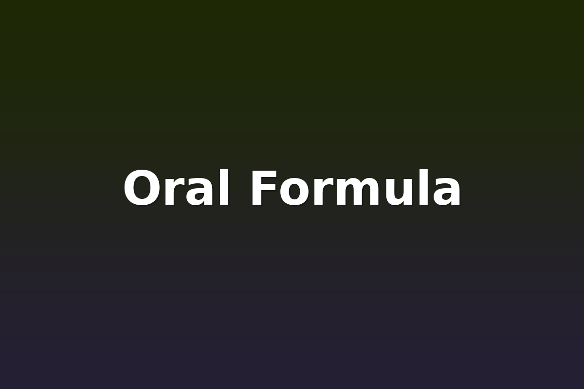 Oral Formula