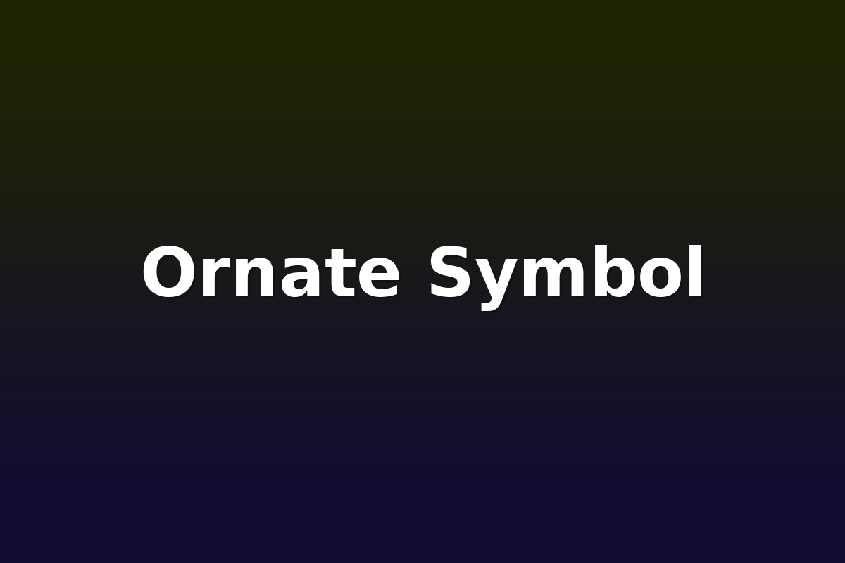 Ornate Symbol