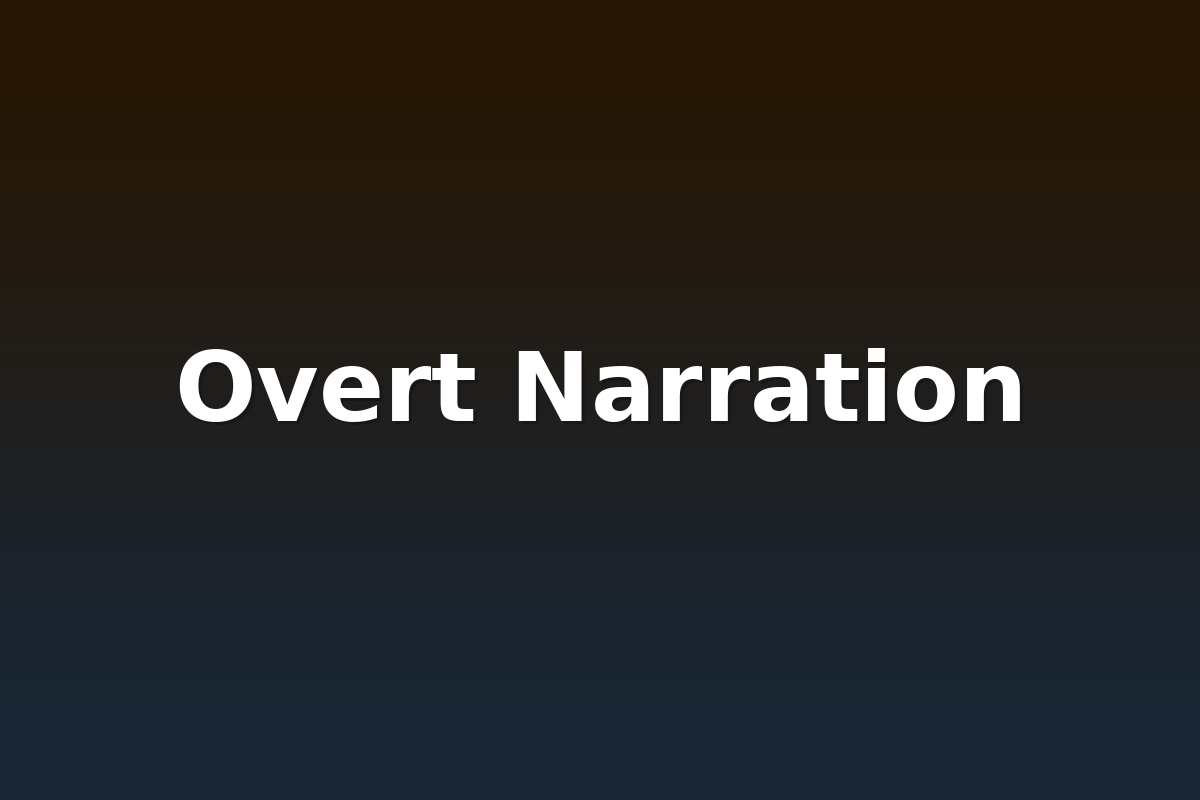 Overt Narration