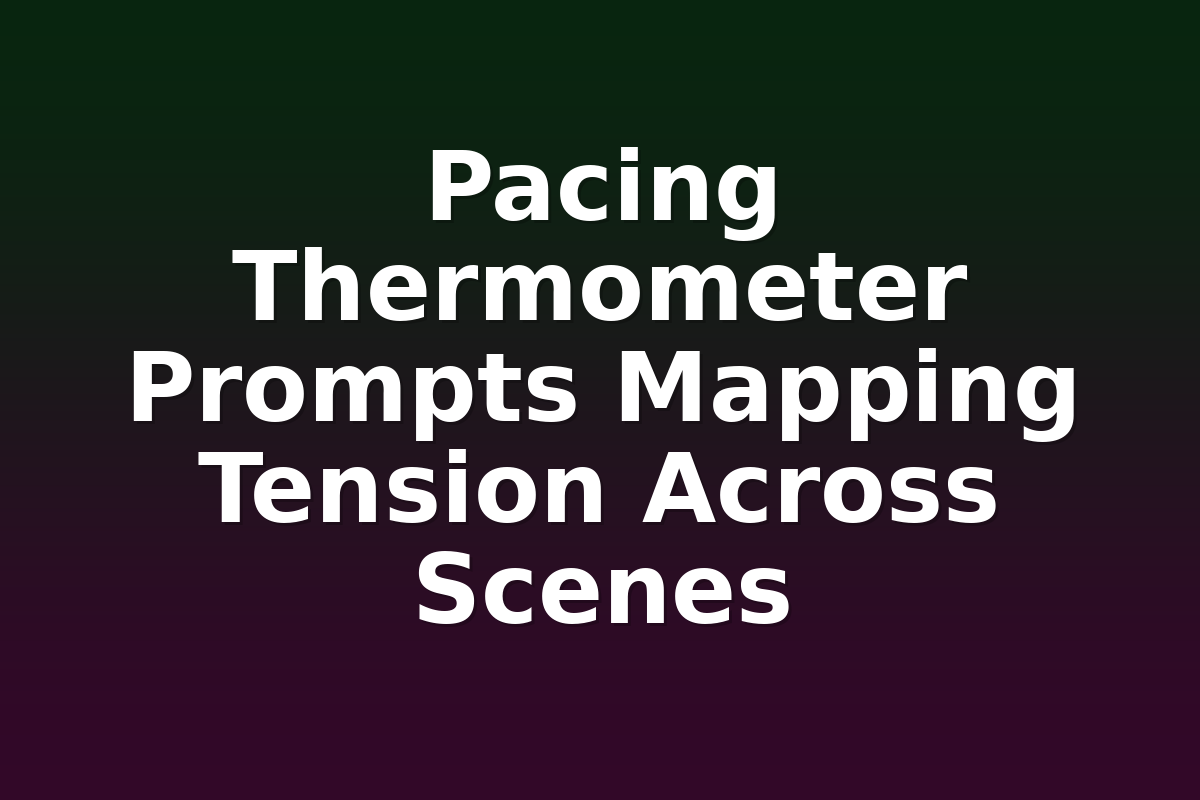 Pacing Thermometer Prompts Mapping Tension Across Scenes