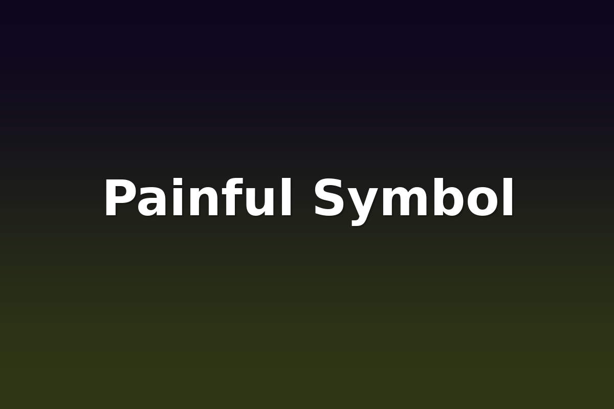 Painful Symbol