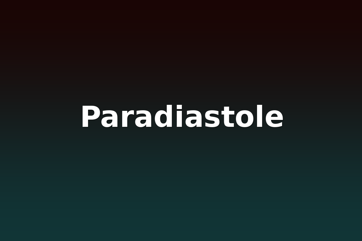 Paradiastole
