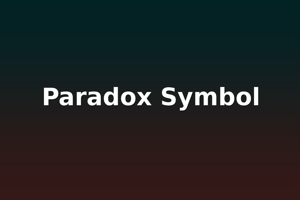 Paradox Symbol