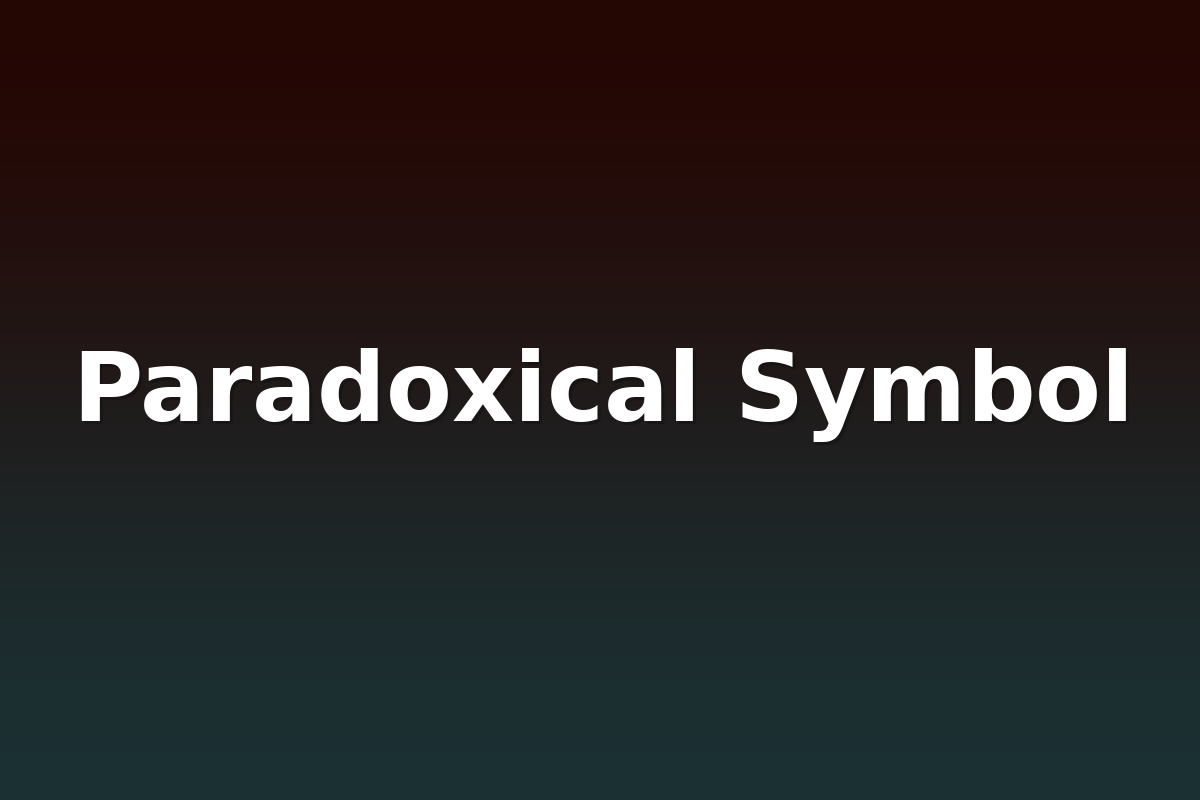 Paradoxical Symbol