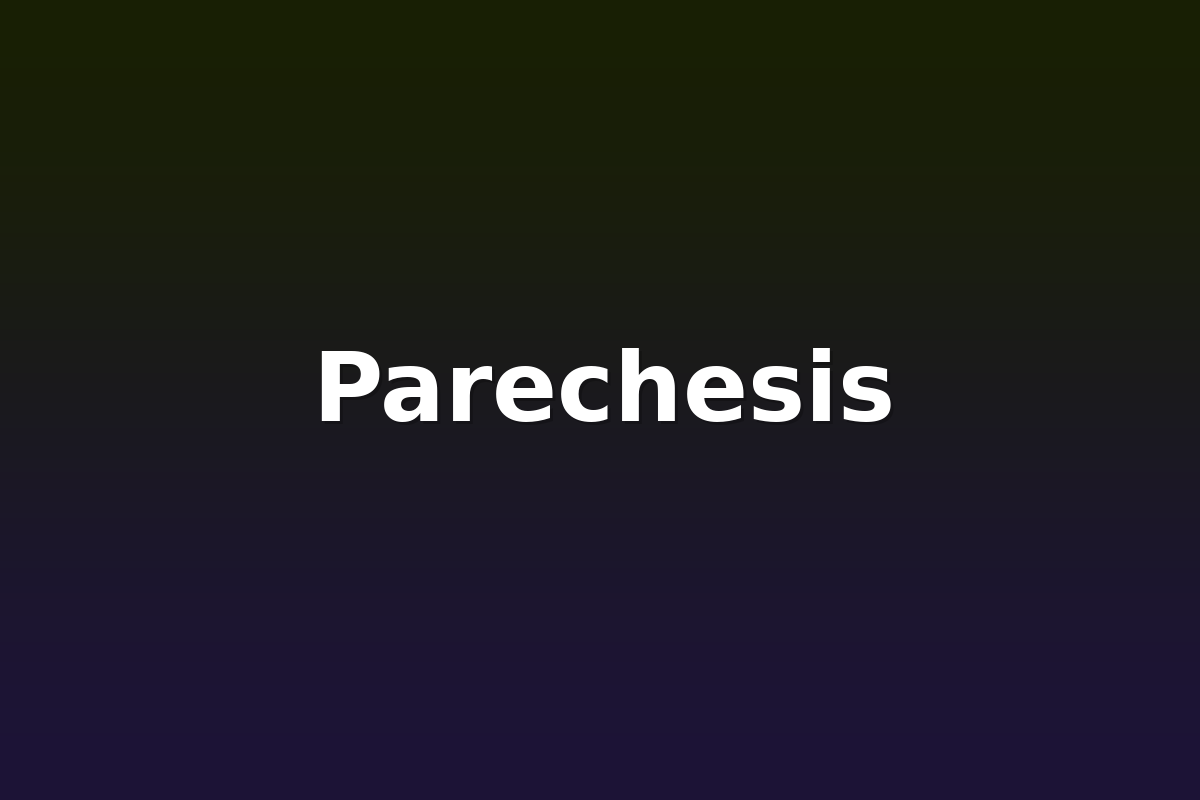 Parechesis