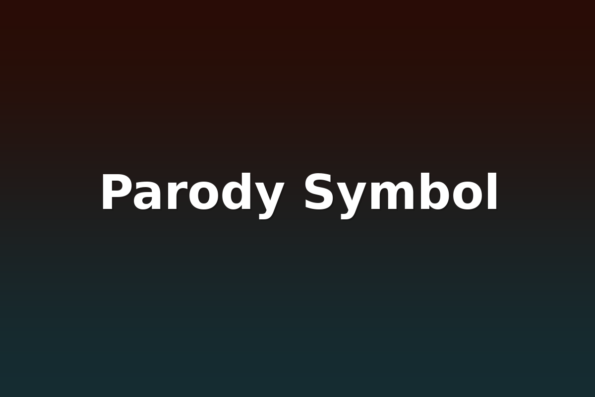 Parody Symbol