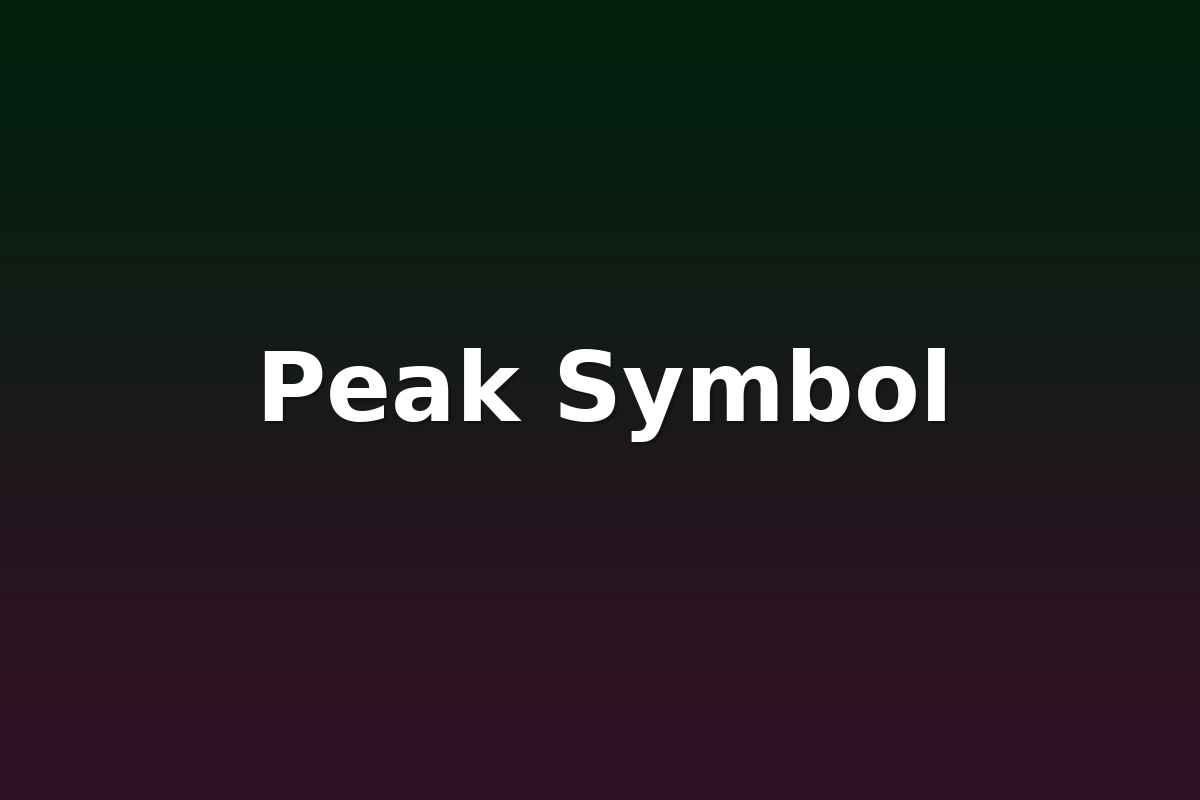 Peak Symbol