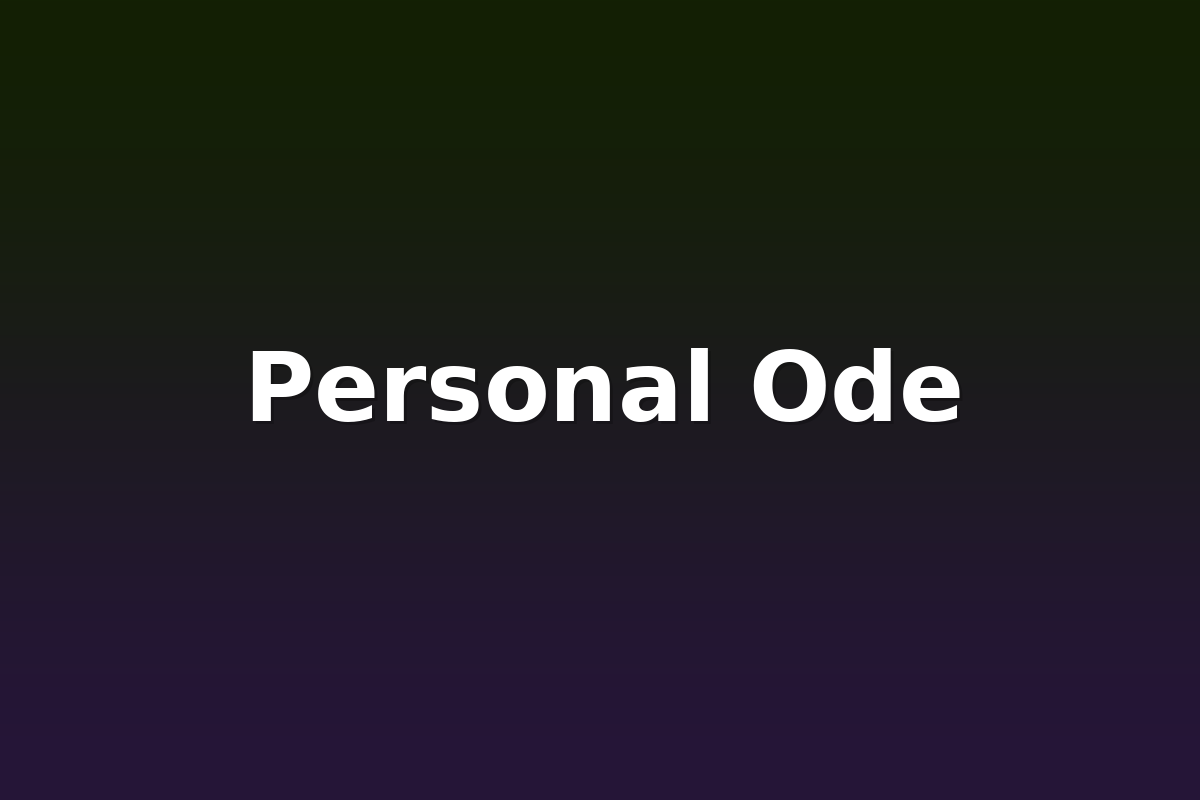 Personal Ode