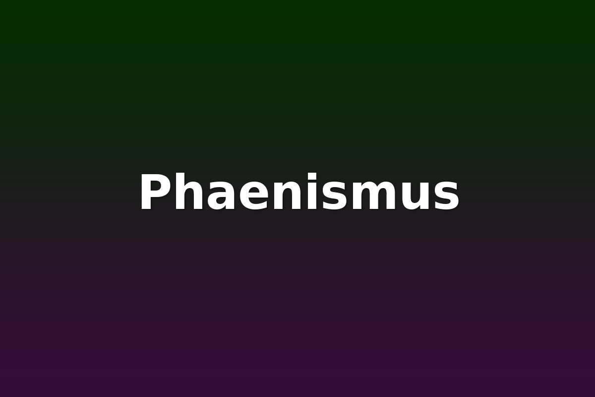 Phaenismus