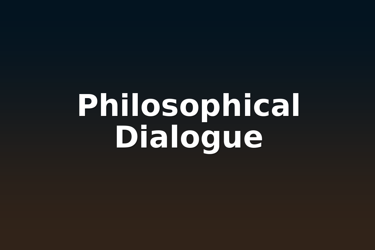 Philosophical Dialogue