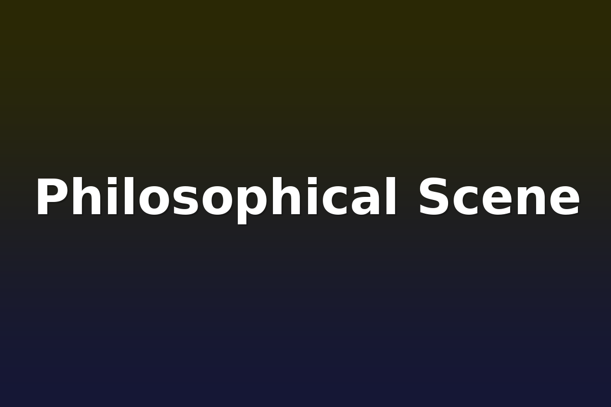 Philosophical Scene