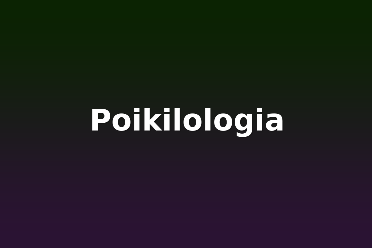 Poikilologia