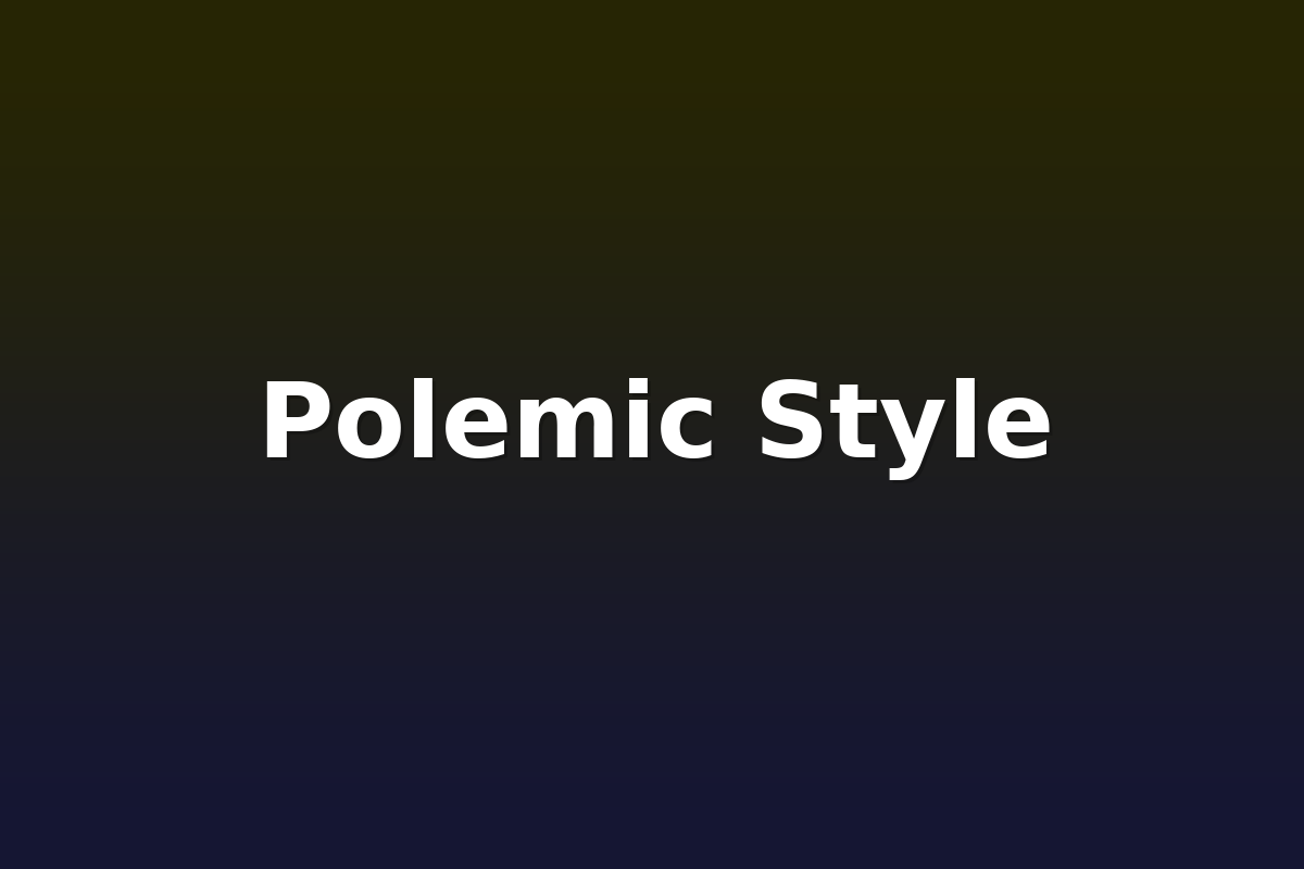 Polemic Style