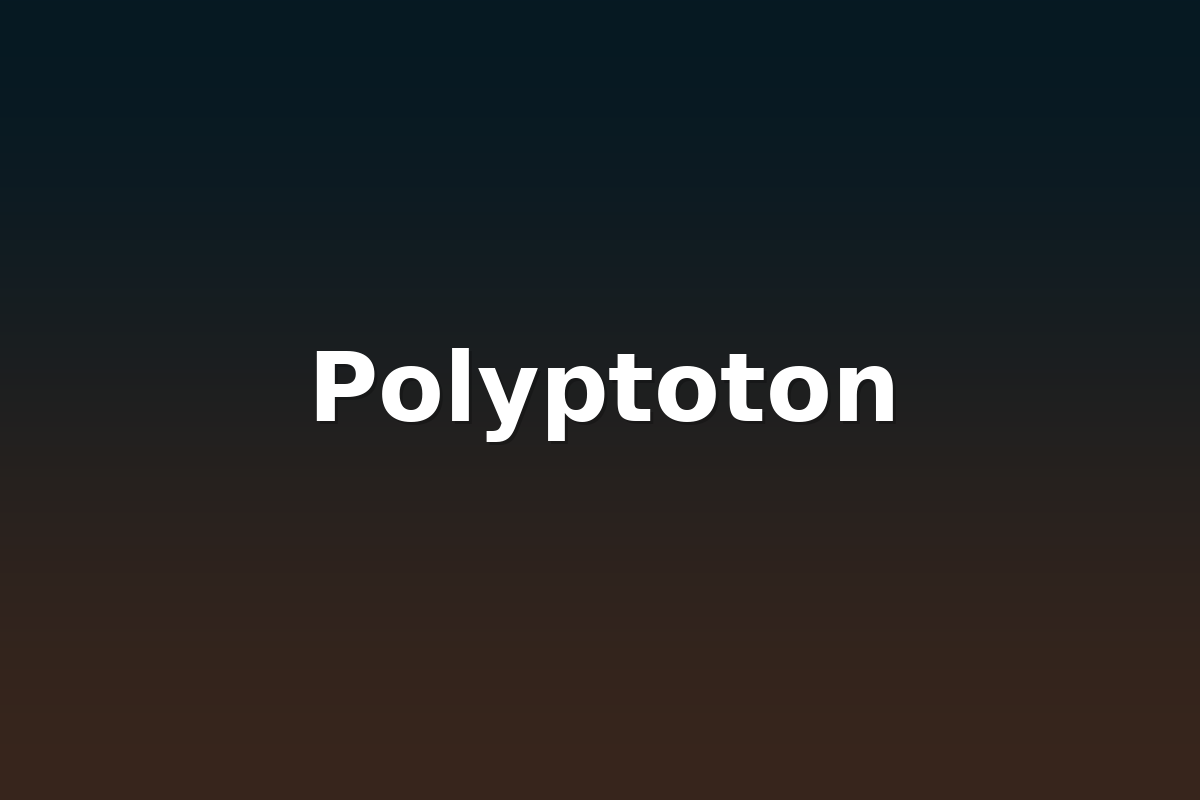 Polyptoton